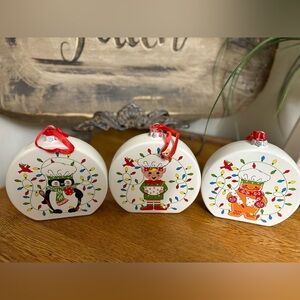 Set of 3 Temp-Tations by Tara Christmas Ornaments/table ornaments/ recipes